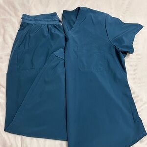 Blue Scrub Set